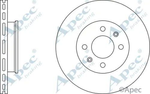 Тормозной диск APEC BRAKING DSK2412
