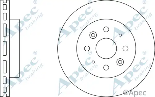 Тормозной диск APEC BRAKING DSK2440