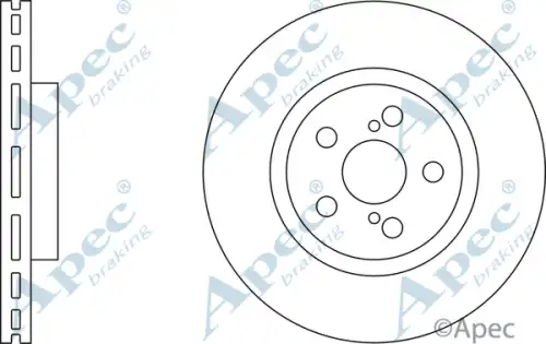 Тормозной диск APEC BRAKING DSK2267