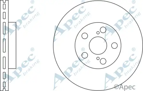 Тормозной диск APEC BRAKING DSK2249