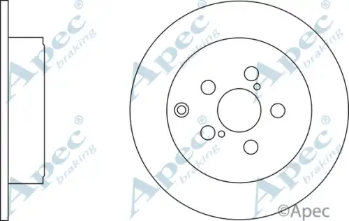Тормозной диск APEC BRAKING DSK2262