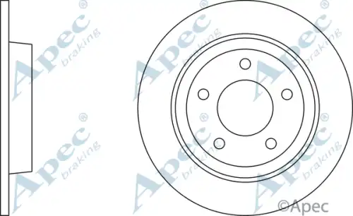 Тормозной диск APEC BRAKING DSK2226