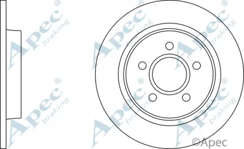Тормозной диск APEC BRAKING DSK2232