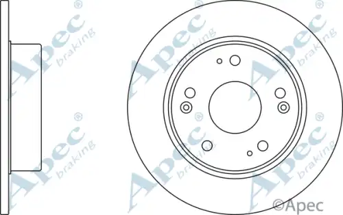 Тормозной диск APEC BRAKING DSK2433