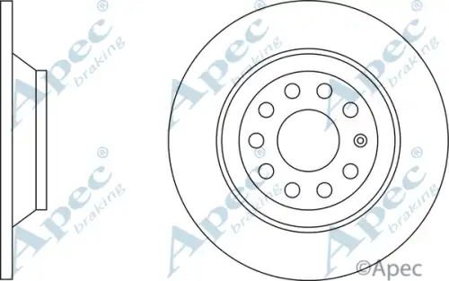 Тормозной диск APEC BRAKING DSK2290