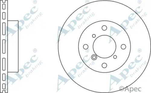 Тормозной диск APEC BRAKING DSK2073