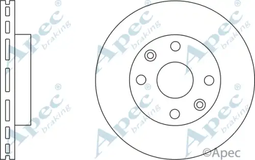 Тормозной диск APEC BRAKING DSK2286