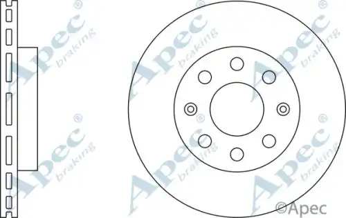Тормозной диск APEC BRAKING DSK2252