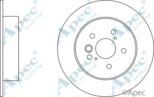 Тормозной диск APEC BRAKING DSK2327