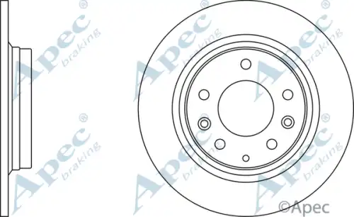 Тормозной диск APEC BRAKING DSK2197