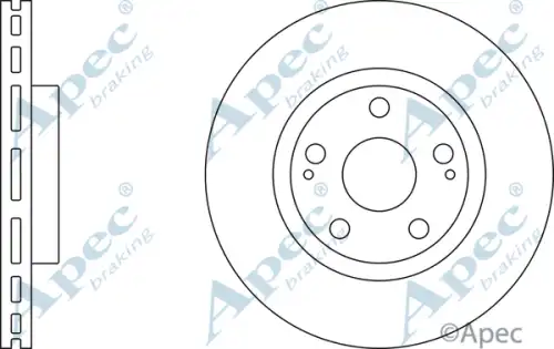 Тормозной диск APEC BRAKING DSK2513