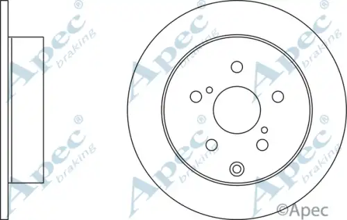 Тормозной диск APEC BRAKING DSK2523