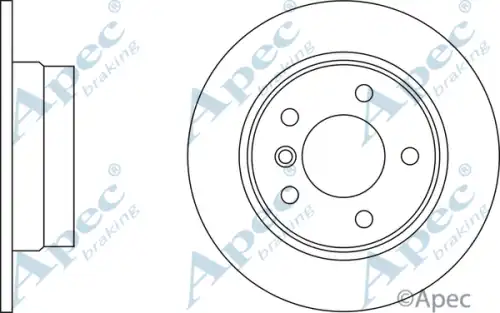 Тормозной диск APEC BRAKING DSK2298