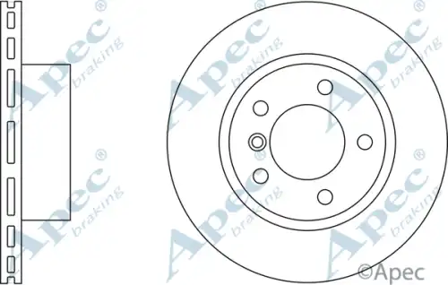 Тормозной диск APEC BRAKING DSK2303