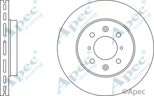 Тормозной диск APEC BRAKING DSK2387