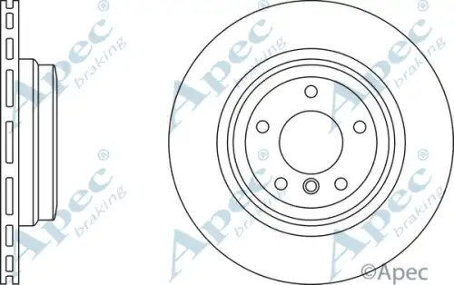 Тормозной диск APEC BRAKING DSK2407