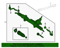 Рулевая рейка MB 253 460 24 01