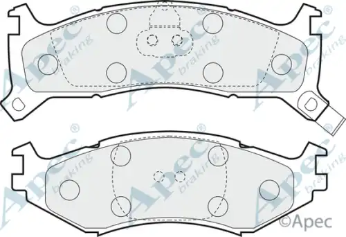 колодки дисковые торм. перед. Chry PAD979 APEC BRAKING