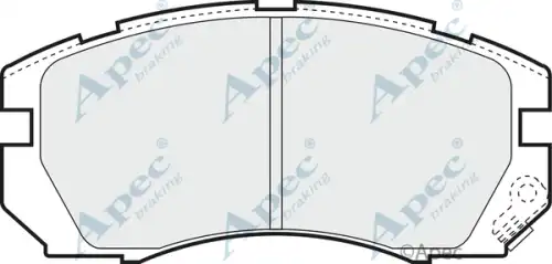 колодки дисковые торм. перед. Sub PAD845 APEC BRAKING