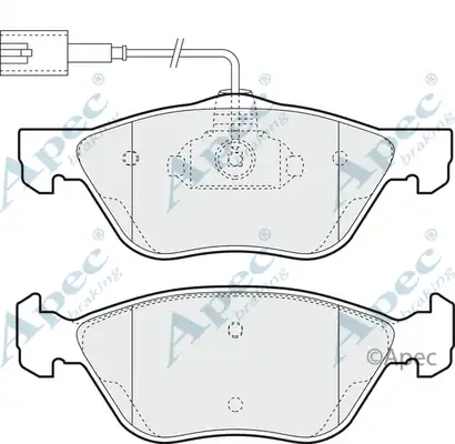 колодки дисковые торм. перед. AR PAD1079 APEC BRAKING