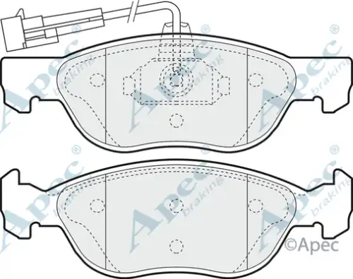 колодки дисковые торм. перед. AR PAD1053 APEC BRAKING