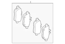 Тормозные колодки дисковые MB 000 420 59 03