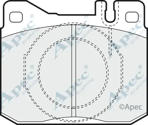 колодки дисковые торм. перед. MB PAD340 APEC BRAKING