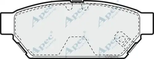колодки дисковые торм. задн. Mits PAD894 APEC BRAKING