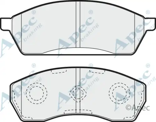 колодки дисковые торм. перед. Sub PAD919 APEC BRAKING