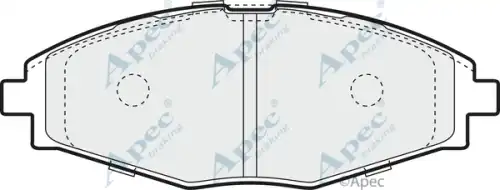колодки дисковые торм. перед. Daew PAD1038 APEC BRAKING