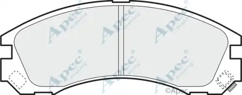 колодки дисковые торм. перед. Mits PAD1091 APEC BRAKING