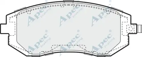 колодки дисковые торм. перед. Sub PAD1362 APEC BRAKING