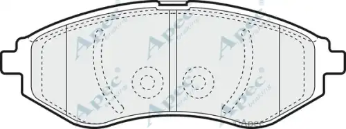колодки дисковые торм. перед. Daew PAD1319 APEC BRAKING