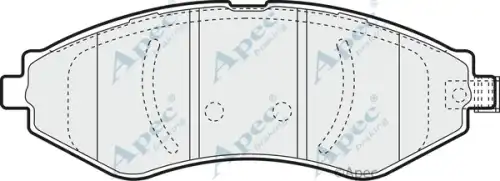 колодки дисковые торм. перед. Daew PAD1347 APEC BRAKING