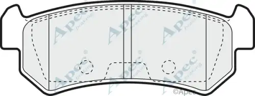 колодки дисковые торм. задн. Daew PAD1329 APEC BRAKING
