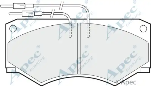 колодки дисковые торм. перед. IVEC PAD517 APEC BRAKING