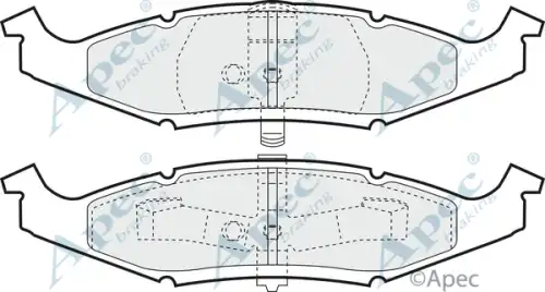 колодки дисковые торм. перед. Chry PAD997 APEC BRAKING