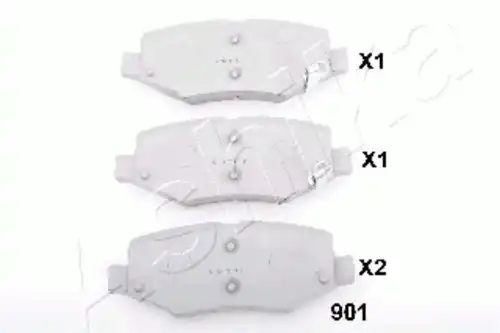 Тормозные колодки дисковые задняя ось ASHIKA 51-09-901