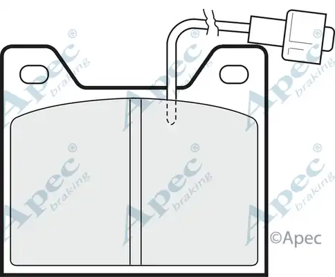 колодки дисковые торм. задн. Volv PAD627 APEC BRAKING