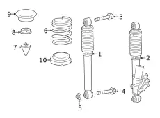Shock !Left \22>23 MB G 550 4.0L V8 463 320 93 02