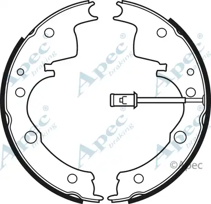 колодки бараб. торм. IVEC SHU511 APEC BRAKING