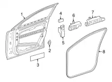 156 720 02 05 64 Door Shell !Right \15>20 MB GLA 250 2.0L L4