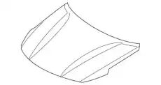 66400D4000P Капот MOBIS