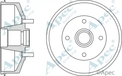 Тормозной барабан DRM9514 APEC BRAKING