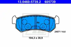 Тормозные колодки дисковые ATE 13.0460-5739.2