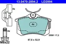 Тормозные колодки дисковые ATE 13.0470-2894.2