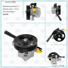 Насос гидроусилителя руля GELZER H3816PA