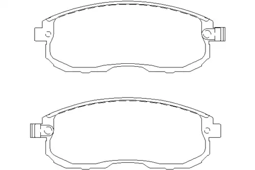 Тормозные колодки дисковые передняя ось MINTEX MDB2967