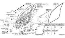 ДВЕРЬ ПЕРЕД ПР (SC11X) H0100ZN9MA INFINITI