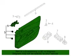 ВНУТРЕННЯЯ ПАНЕЛЬ ДВЕРИ 82307AA010NNB HYUNDAI